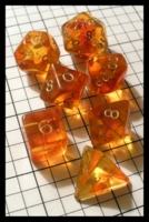 Dice : Dice - Dice Sets - Crystal Caste Firefly Orange - Gen Con Aug 2011